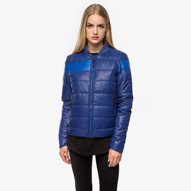 dámská zimní bunda NIKE BUNDA VICTORY PADDED JACKET 683749455 MODRÁ
