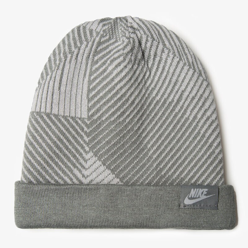 dětská čepice NIKE ČEPICE SEASONAL CUFF BEANIE YTH 728497012 ŠEDÁ
