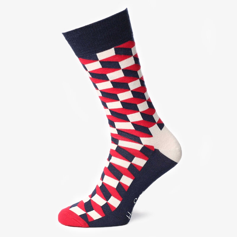 dámské ponožky HAPPY SOCKS PONOŽKY FILLED OPTIC SOCKS FO01068 VÍCEBAREVNÁ
