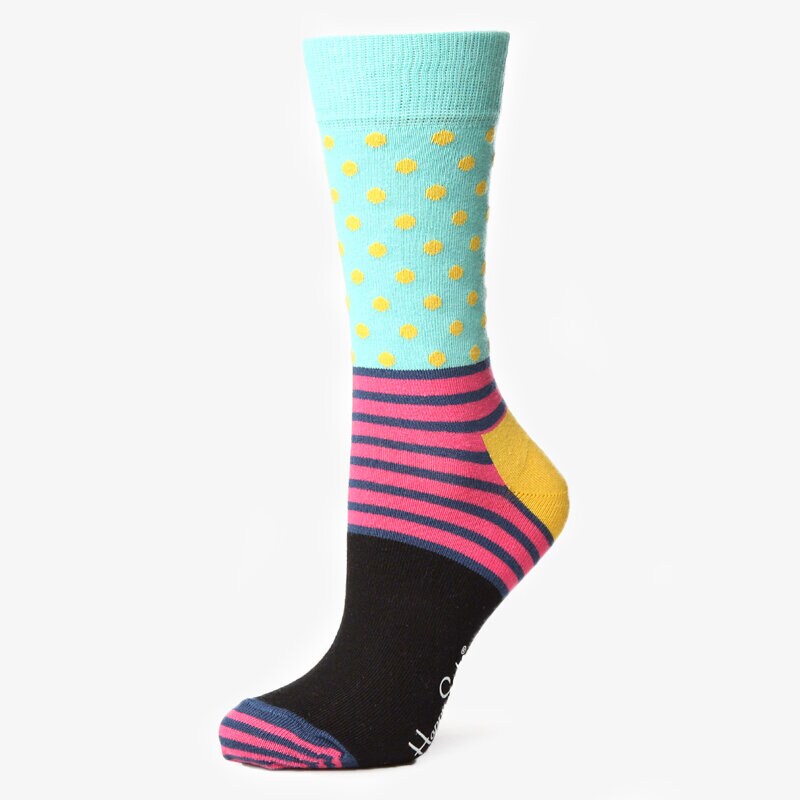 dámské ponožky HAPPY SOCKS PONOŽKY STRIPEDOT SD01074 VÍCEBAREVNÁ