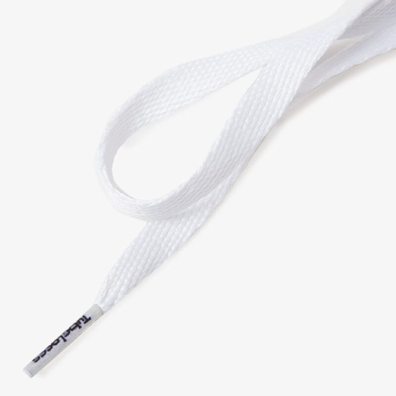 dámské péče o obuv TUBE LACES TKANIČKY SILVER FLAT 1015302 BÍLÁ