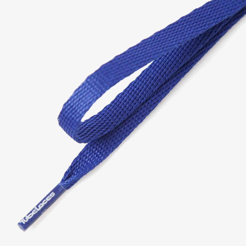 dámské péče o obuv TUBE LACES TKANIČKY SILVER FLAT 1015314 TMAVOMODRÁ