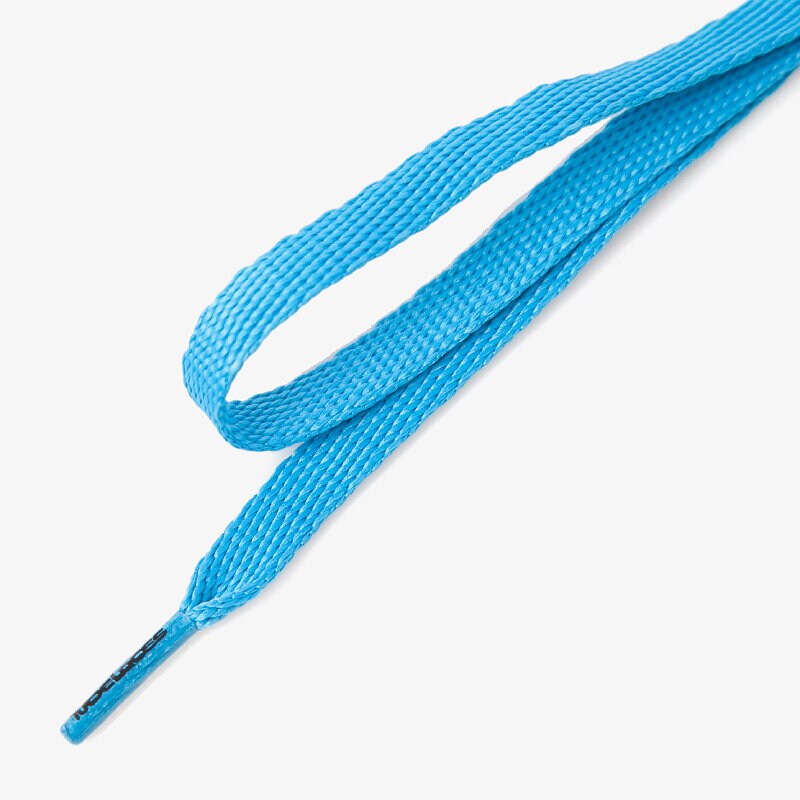 dámské péče o obuv TUBE LACES TKANIČKY SILVER FLAT 1015316 MODRÁ