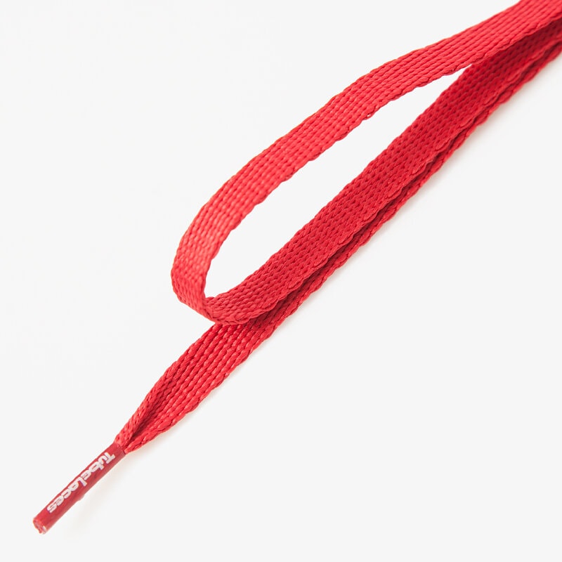 dámské péče o obuv TUBE LACES TKANIČKY SILVER FLAT 1045703 ČERVENÁ