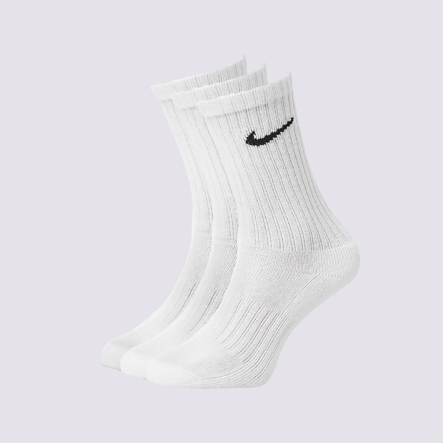 dámské ponožky NIKE PONOŽKY 3PPK VALUE COTTON CREW SX4508-101 BÍLÁ
