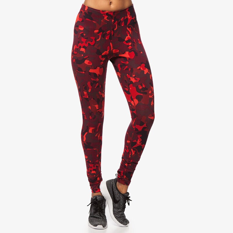 dámské kalhoty NIKE KALHOTY  LEG-A-SEE-AOP 678856696 ČERVENÁ