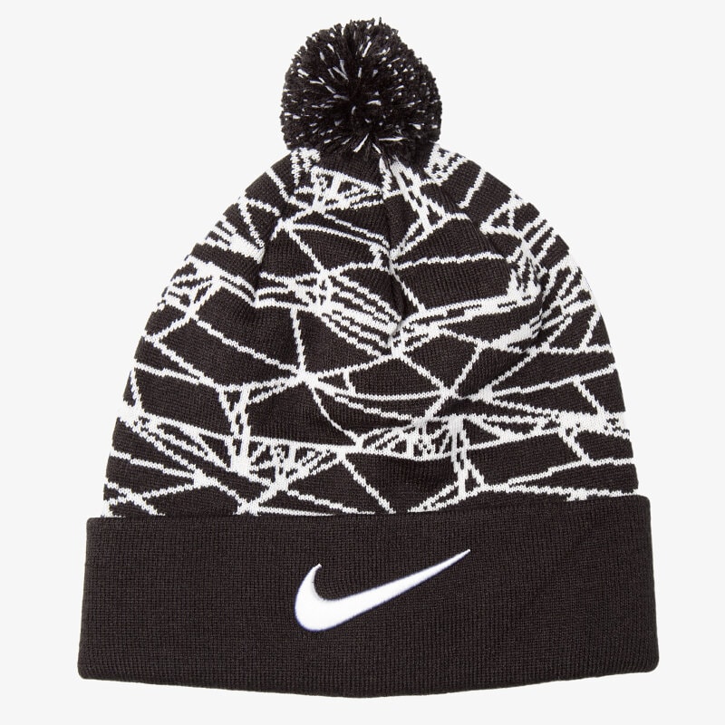 dětská čepice NIKE ČEPICE NSW WINTERIZE POM BEANIE 717116010 ČERNÁ