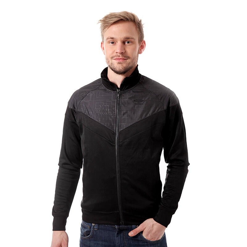 pánská mikina UMBRO  MIKINA TORES UL14BLM02001 ČERNÁ