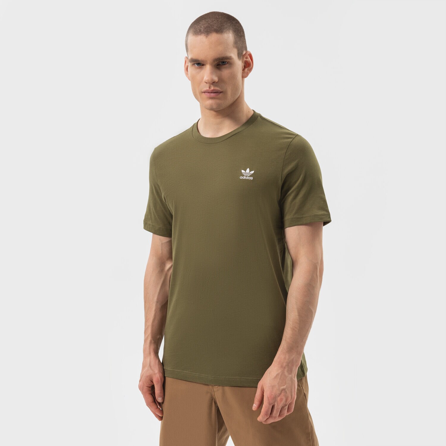 pánské tričko ADIDAS TRIČKO ESSENTIAL TEE H65673 KHAKI