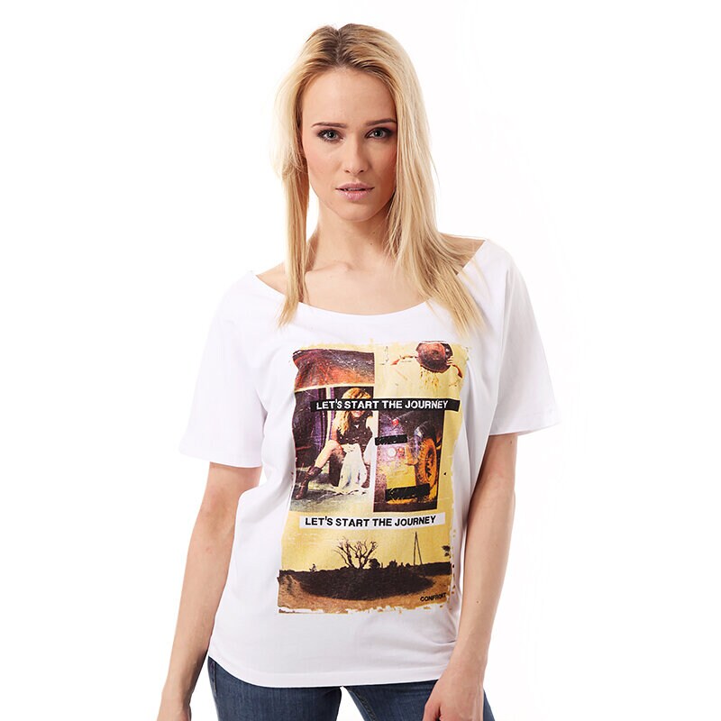 dámské tričko CONFRONT  TRIČKO ADA CF14TSD06001 BÍLÁ