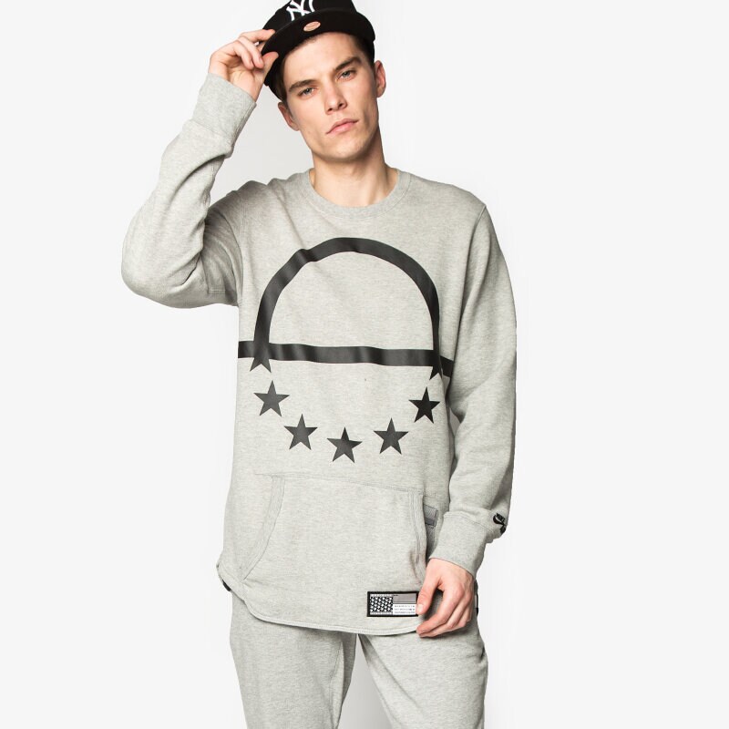 pánská mikina NIKE MIKINA AIR PIVOT V3 CREW 728277063 ŠEDÁ