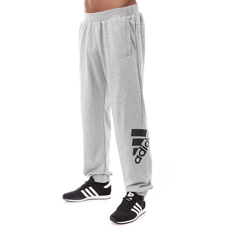 pánské kalhoty ADIDAS KALHOTY  ESS LOGO SW CH F51291 ŠEDÁ