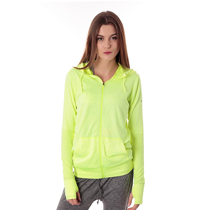 dámská mikina NIKE MIKINA NIKE EPIC DF KNIT HOODY 589295702 ŽLUTÁ