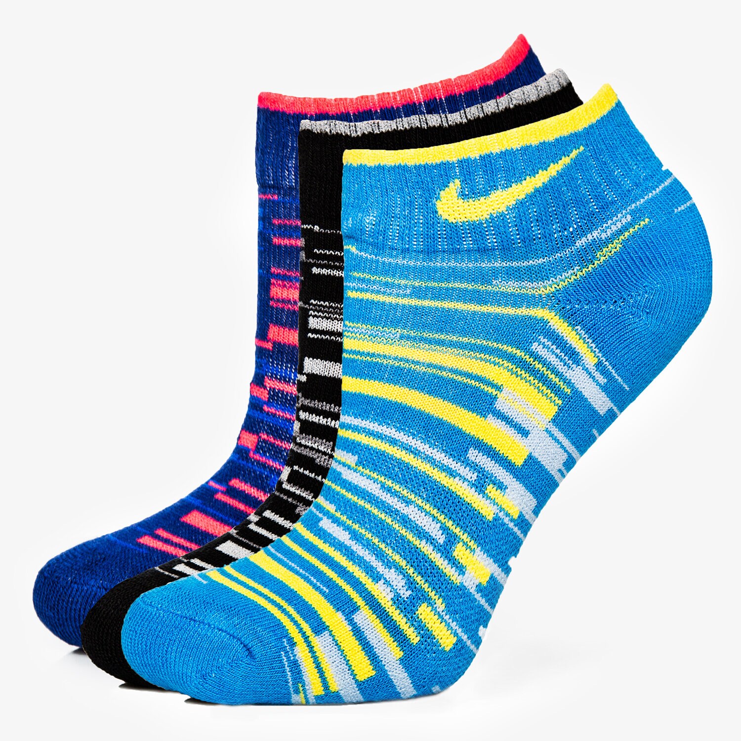 dámské ponožky NIKE PONOŽKY 3P YTH BOY'S GRAPHIC CTN CUSH SX5101941 VÍCEBAREVNÁ