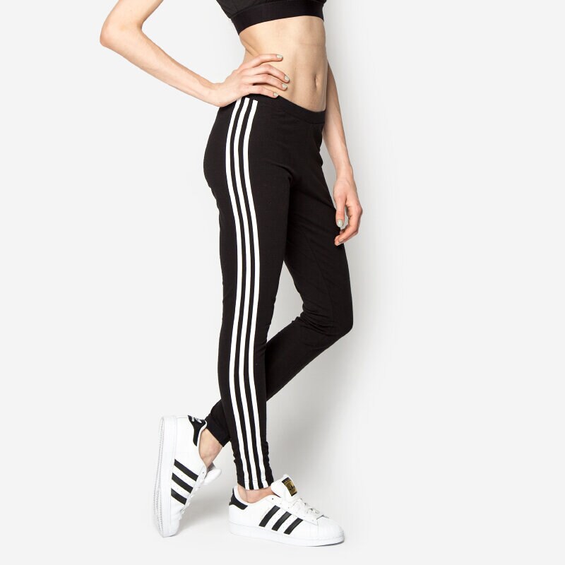 dámské kalhoty ADIDAS KALHOTY  3STR LEGGINGS AJ8156 ČERNÁ