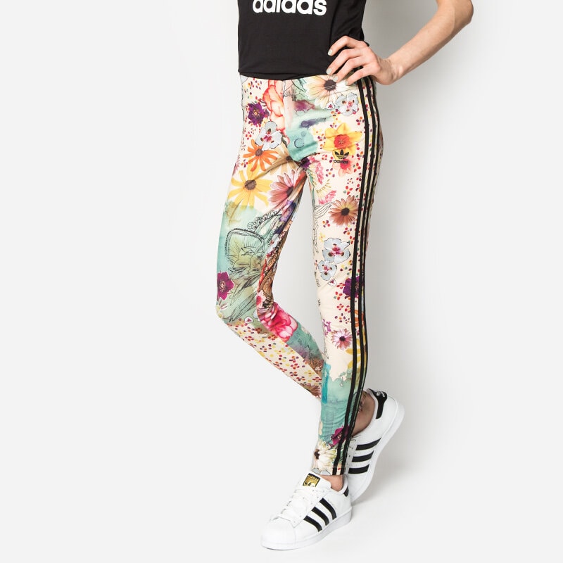 dámské kalhoty ADIDAS KALHOTY  3STR LEGGINGS AJ8173 VÍCEBAREVNÁ