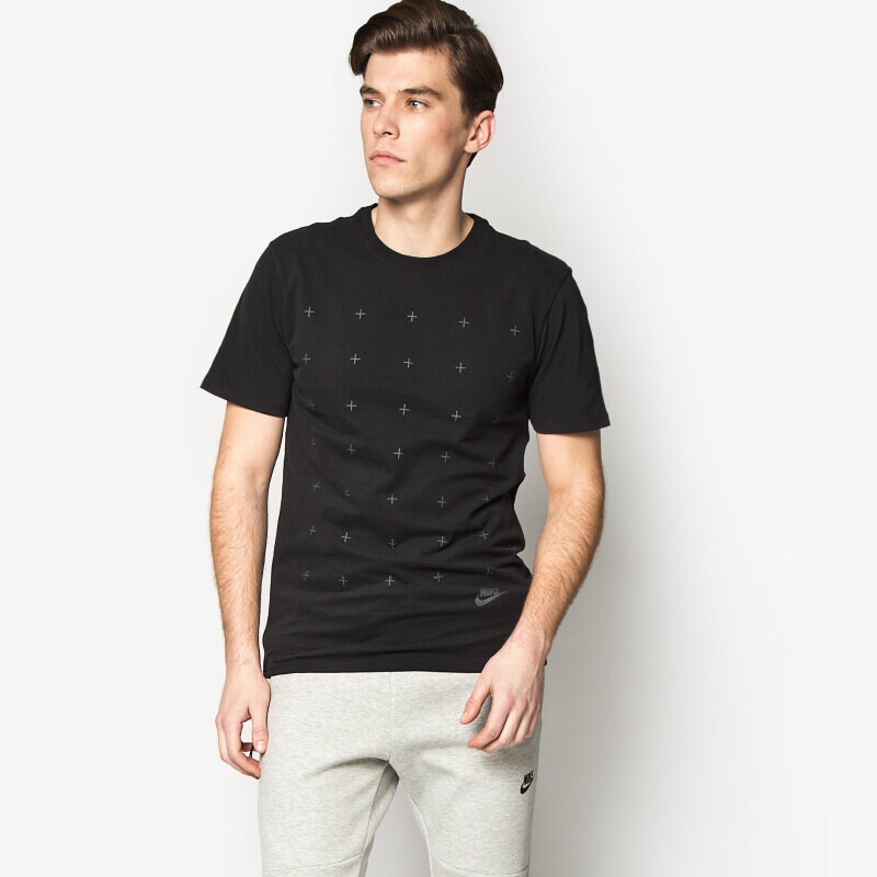 pánské tričko NIKE TRIČKO TEE-MATTE SILICON FUTURA 739467010 ČERNÁ
