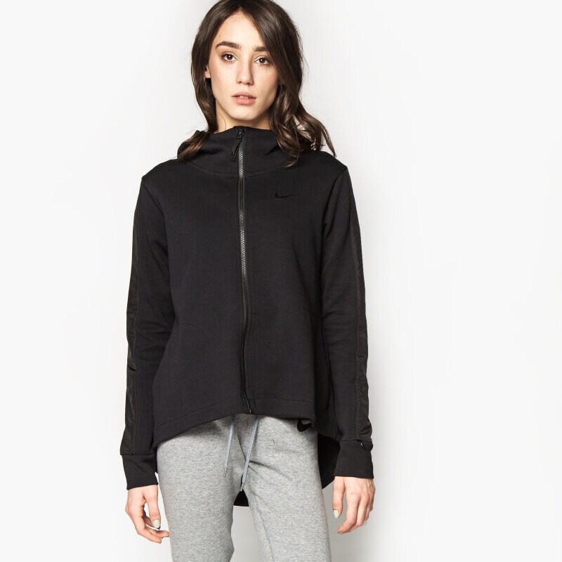 dámská mikina NIKE MIKINA ADVANCE 15 FLEECE CAPE 725720010 ČERNÁ