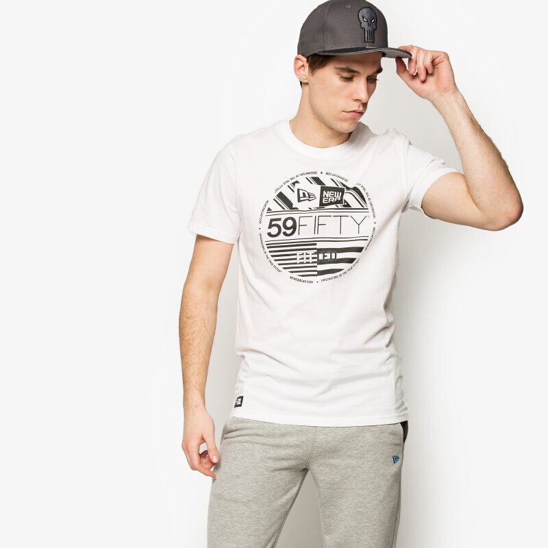 pánské tričko NEW ERA TRIČKO NEUE LUXX VISOR TEE 11208532 BÍLÁ