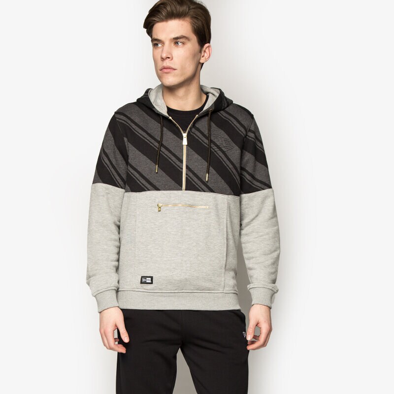 pánská mikina NEW ERA MIKINA NEUE LUXX HZ HOODY 11208630 ŠEDÁ