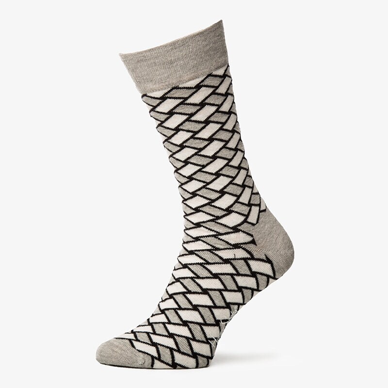 dámské ponožky HAPPY SOCKS PONOŽKY BASKET BSK019000 ŠEDÁ