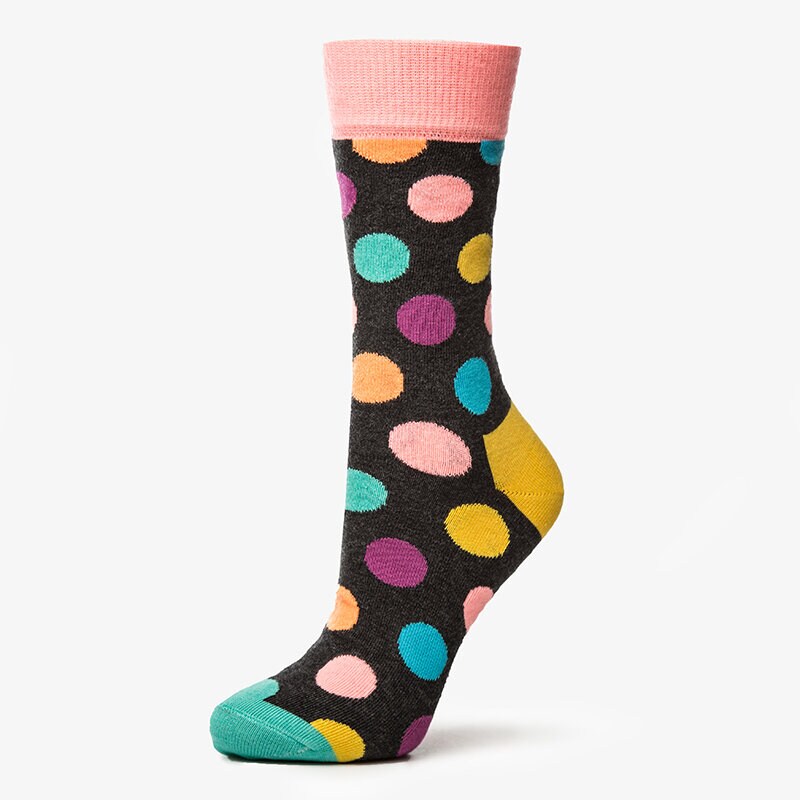 dámské ponožky HAPPY SOCKS PONOŽKY BIG DOT BDO019003 VÍCEBAREVNÁ