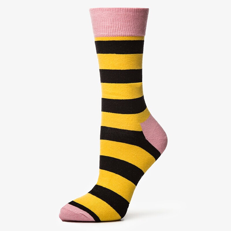 dámské ponožky HAPPY SOCKS PONOŽKY STRIPE STR012000 VÍCEBAREVNÁ
