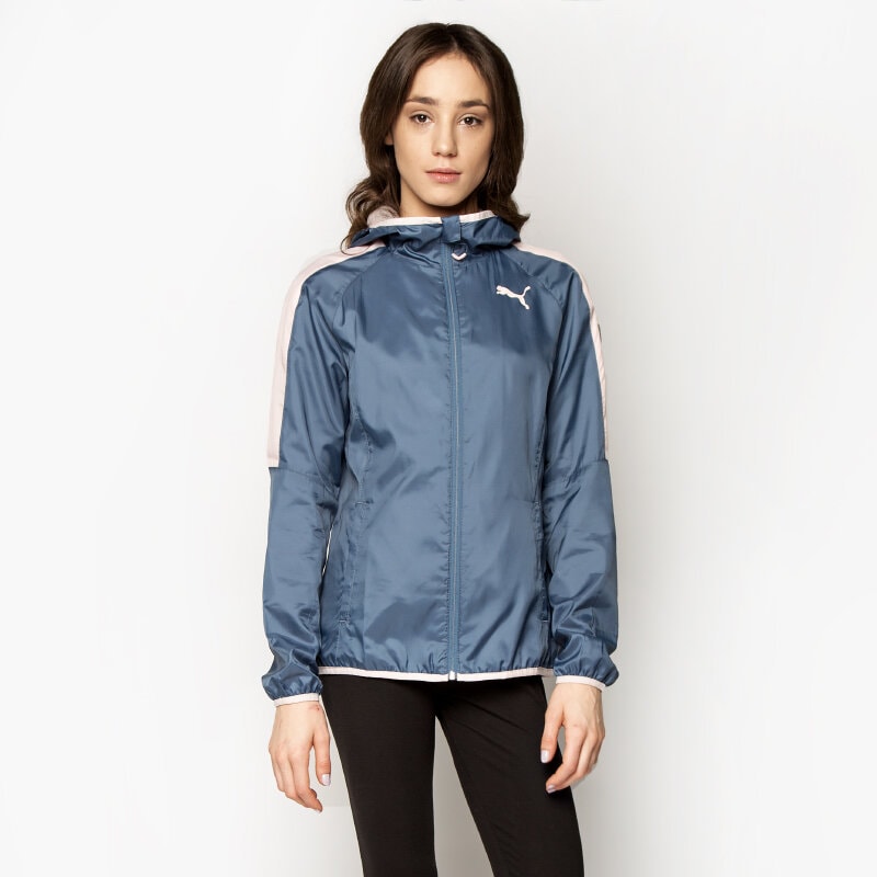 Přechodná bunda dámská (podzimní, jarní) PUMA BUNDA FUN SOLID WINDBREAKER 83649023 TMAVOMODRÁ