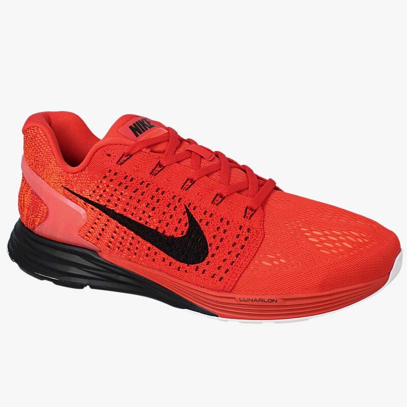 pánské běžecké boty NIKE LUNARGLIDE 7 747355601 ČERVENÁ