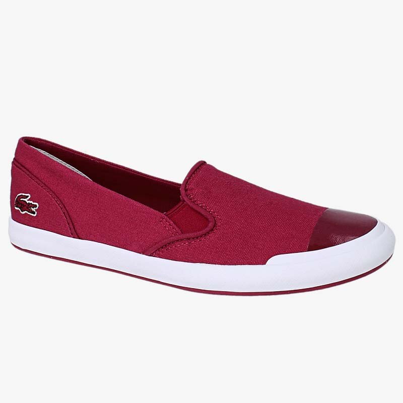 dámské tenisky Lacoste Lancelle Slip On 116 2 731SPW0016112 ČERVENÁ