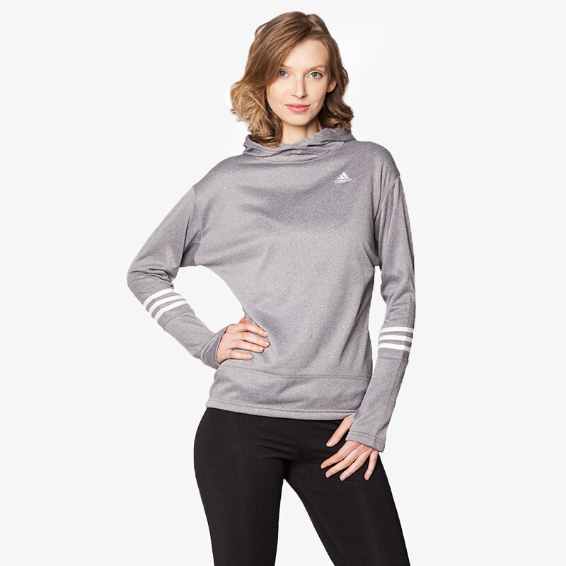 dámská mikina ADIDAS MIKINA RS ICON HOOD W AI8278 ŠEDÁ