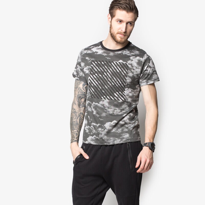 pánské tričko CONFRONT TRIČKO PULPO CF16TSMPR005 ŠEDÁ