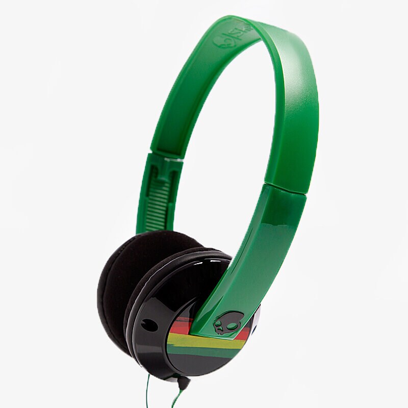 SKULLCANDY SLUCHÁTKA UPROCK BLACK/RASTA S5URDZ217 ZELENÁ