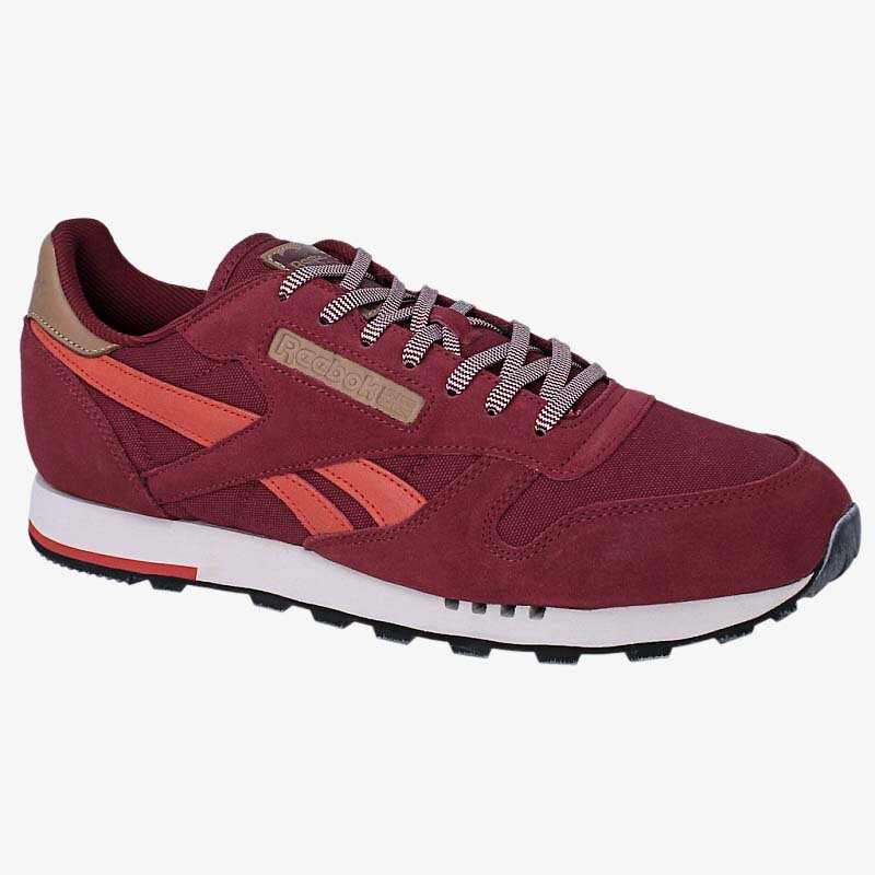 pánské tenisky REEBOK CL LEATHER UTILITY  V72845 BORDOVÁ