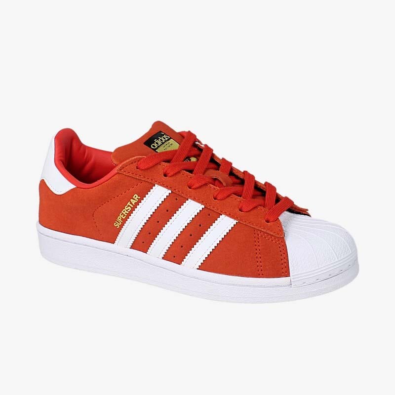 dětské tenisky ADIDAS SUPERSTAR J  F37136 ČERVENÁ