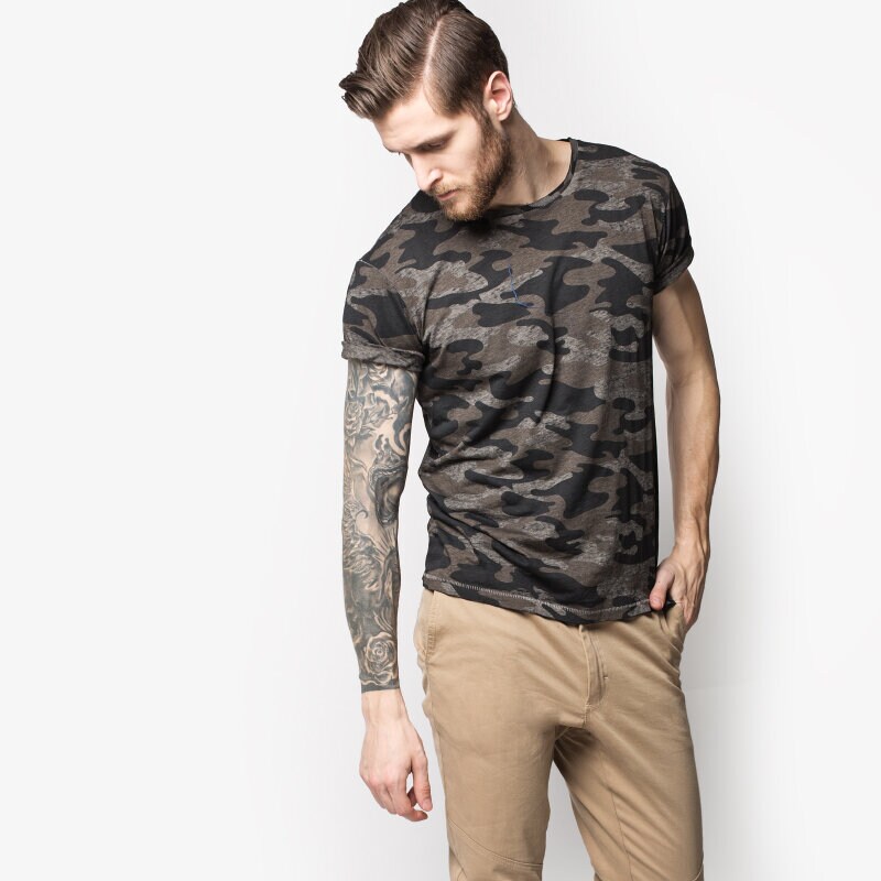 pánské tričko CONFRONT TRIČKO PORTORYKO CF16TSM62001 KHAKI