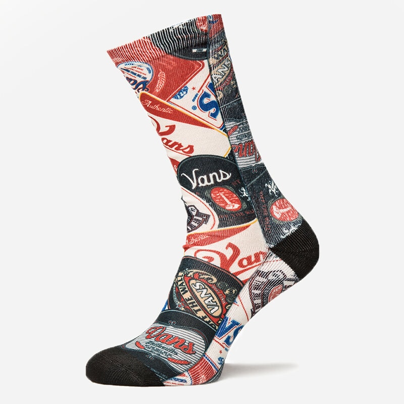 dámské ponožky VANS PONOŽKY TAPPED CREW BERR BELLY L V56ZJ0Y VÍCEBAREVNÁ