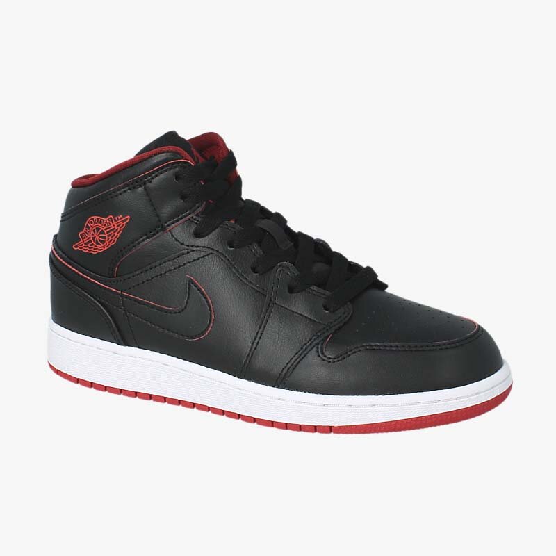 JORDAN AIR 1 MID BG  554725028 ČERNÁ