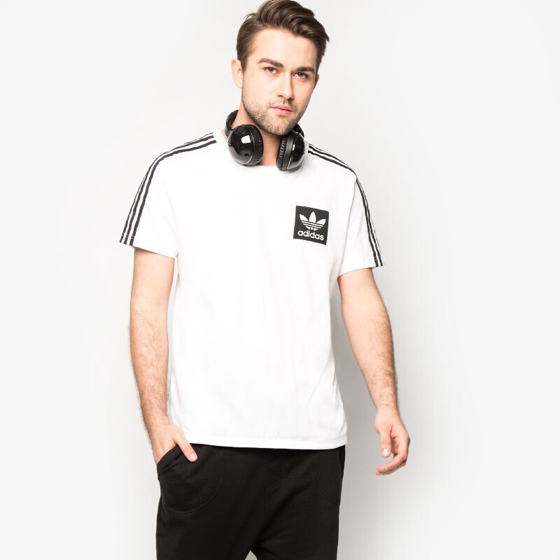 pánské tričko ADIDAS TRIČKO STR ESS TEE AJ8068 BÍLÁ