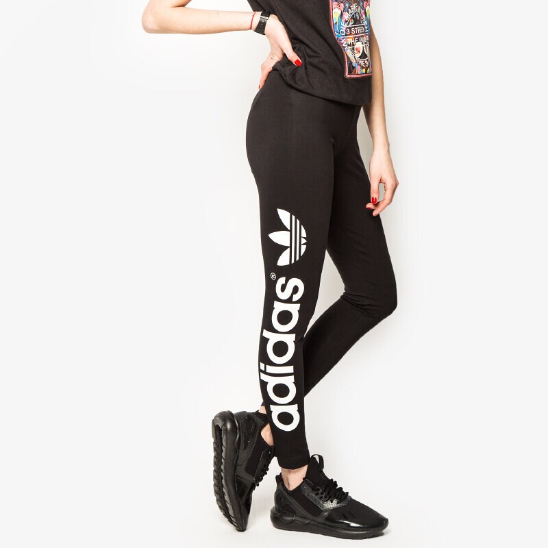 dámské kalhoty ADIDAS KALHOTY  LINEAR LEGGINGS AJ8081 ČERNÁ