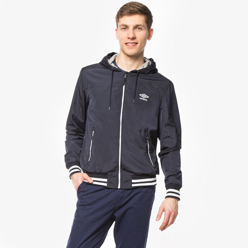 Přechodná bunda pánská (podzimní, jarní) UMBRO BUNDA ALOR UL16KUM08002 TMAVOMODRÁ