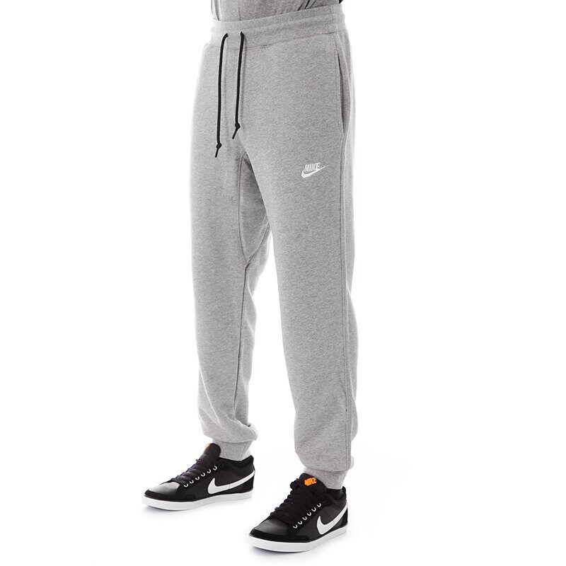 pánské kalhoty NIKE KALHOTY  AW77 CUFF PANT 545329063 ŠEDÁ