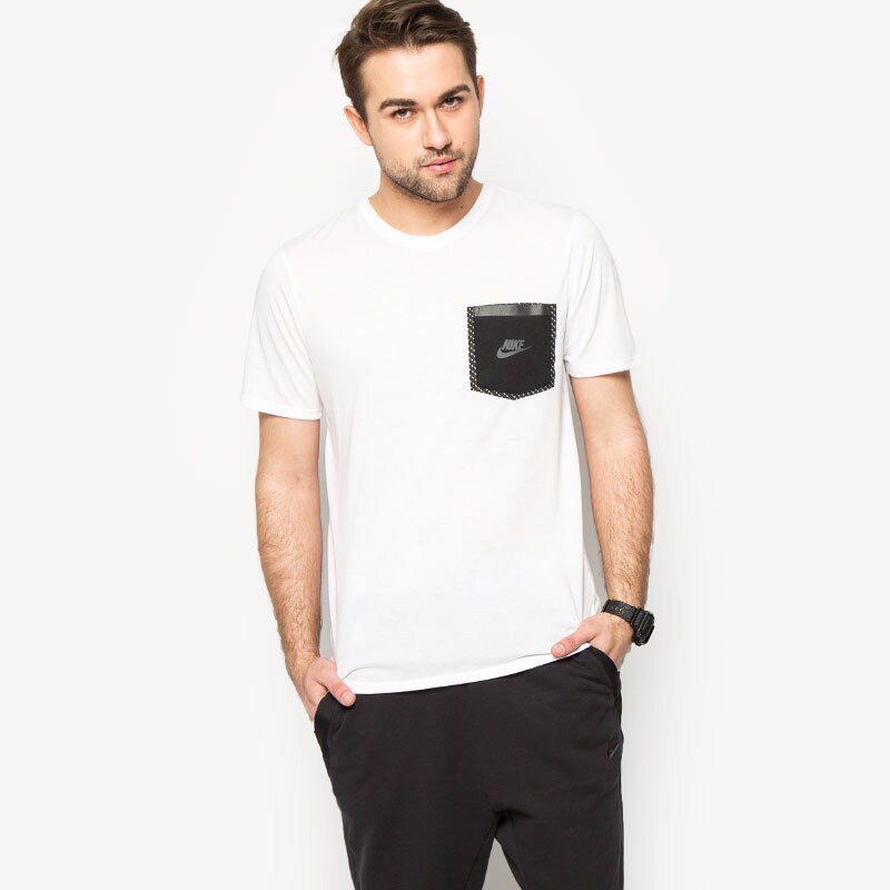 pánské tričko NIKE TRIČKO TEE-REFLECTIVE PKT 739598100 BÍLÁ