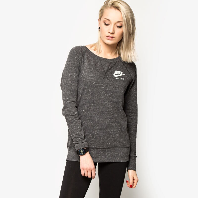 dámská mikina NIKE MIKINA GYM VINTAGE CREW 726055060 ŠEDÁ