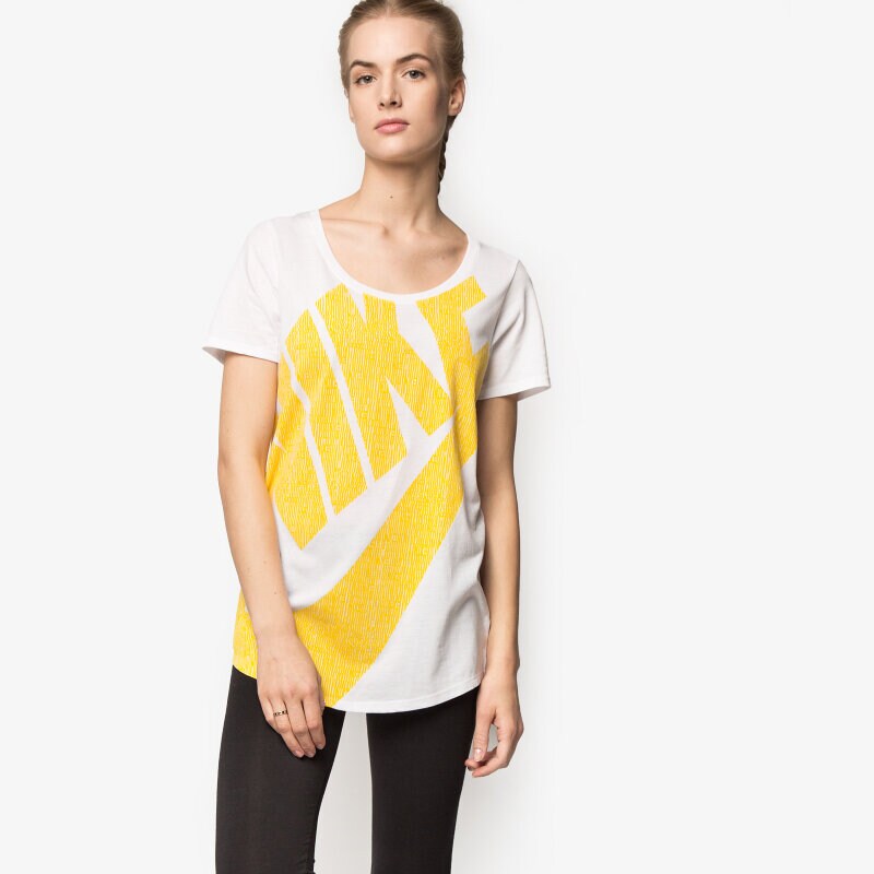 dámské tričko NIKE TRIČKO TEE-BF FUTURA GLYPH FILL 729489101 BÍLÁ