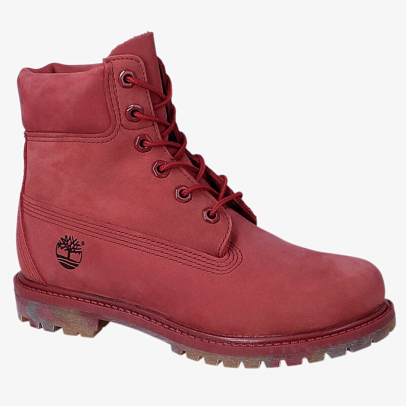 dámské kotníkové boty TIMBERLAND PREMIUM 6 INCH BOOT - W  A148Z ČERVENÁ