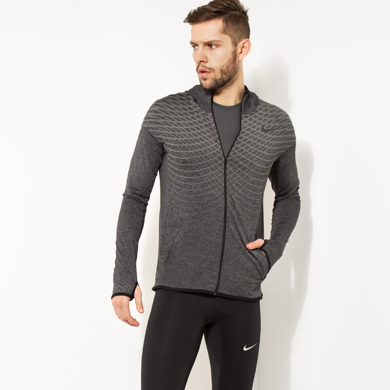 Přechodná bunda pánská (podzimní, jarní) NIKE BUNDA ULTIMATE DRY FZ HD 742492011 ŠEDÁ