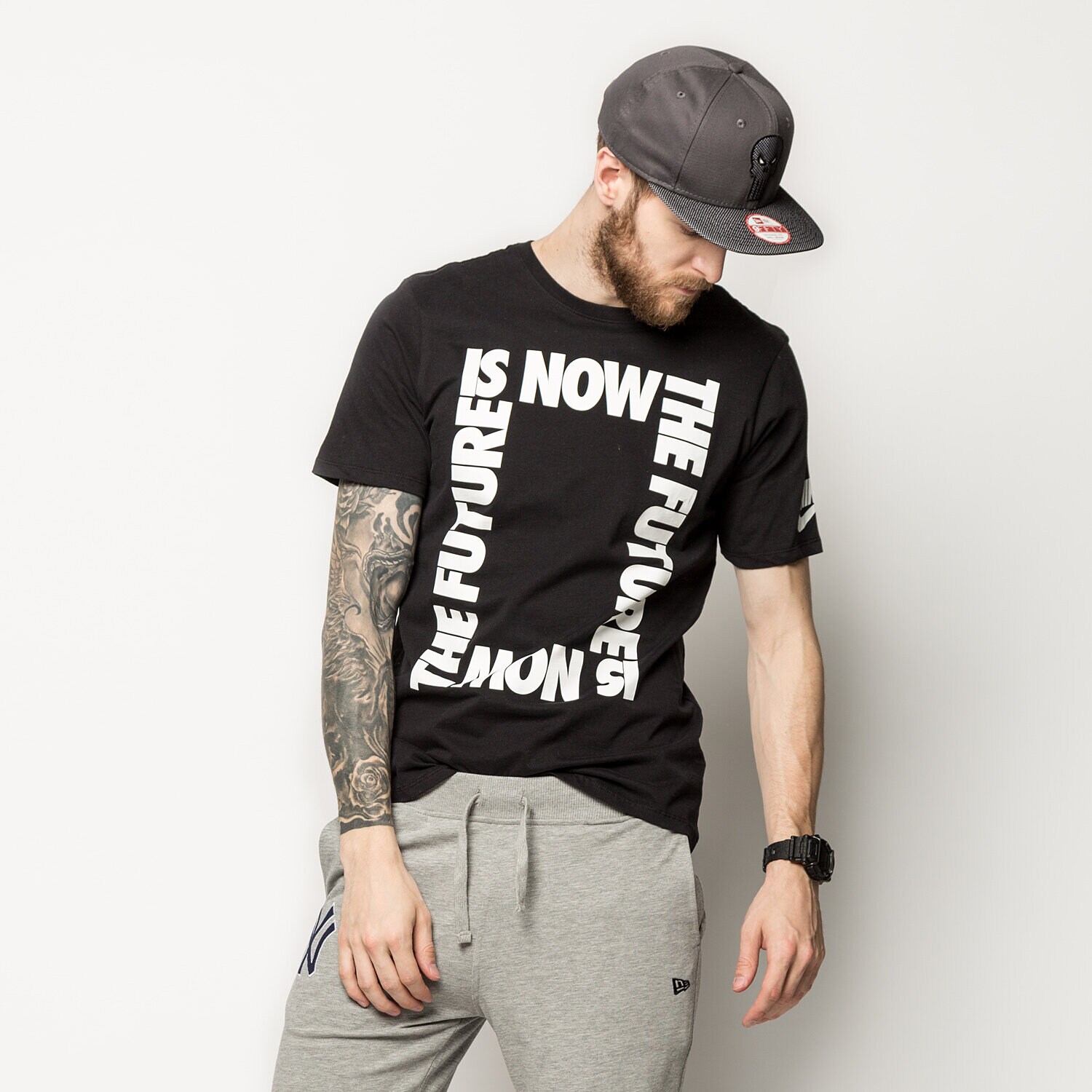 pánské tričko NIKE TRIČKO THE FUTURE 829338010 ČERNÁ