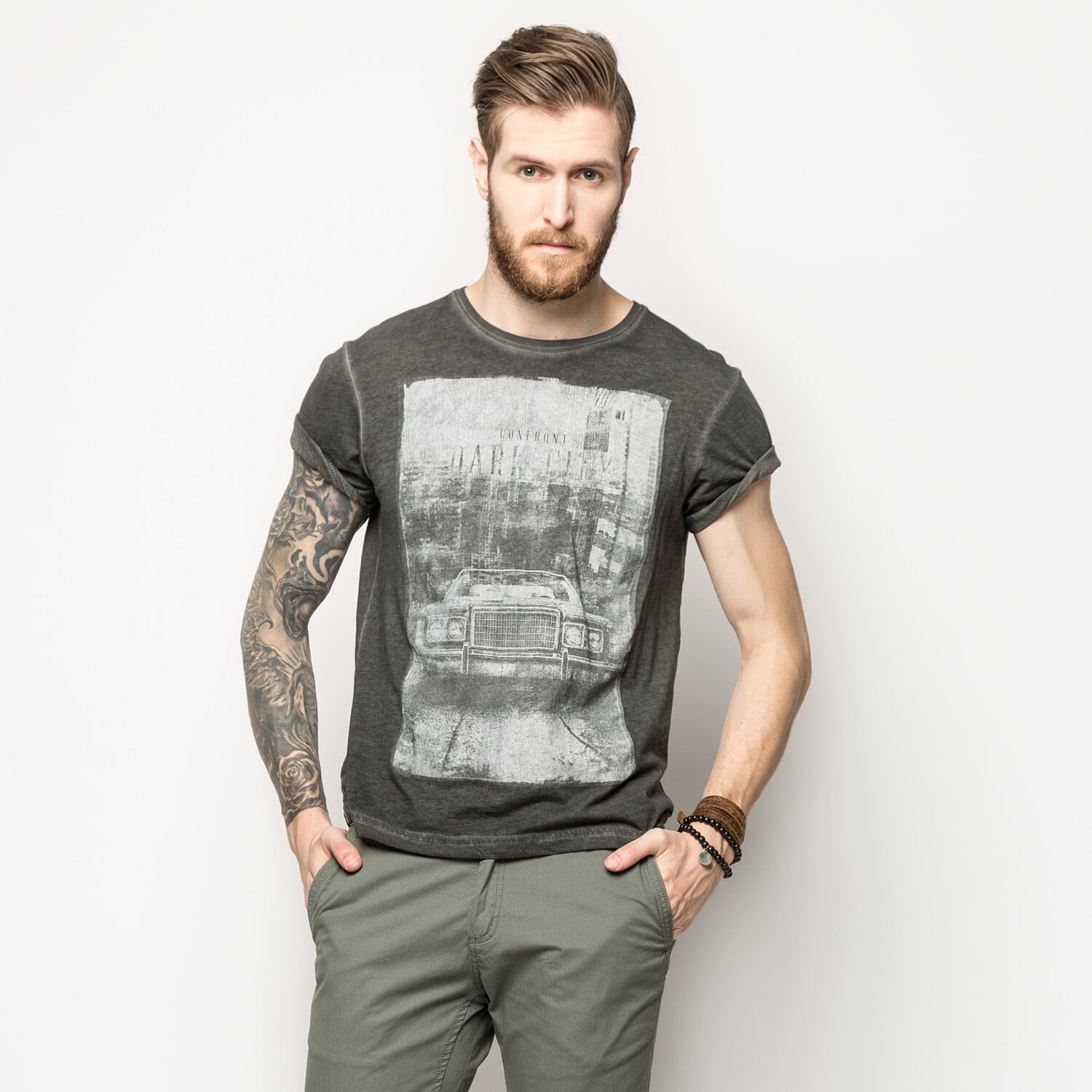 pánské tričko CONFRONT TRIČKO RULES CFV16TSM01001 ŠEDÁ