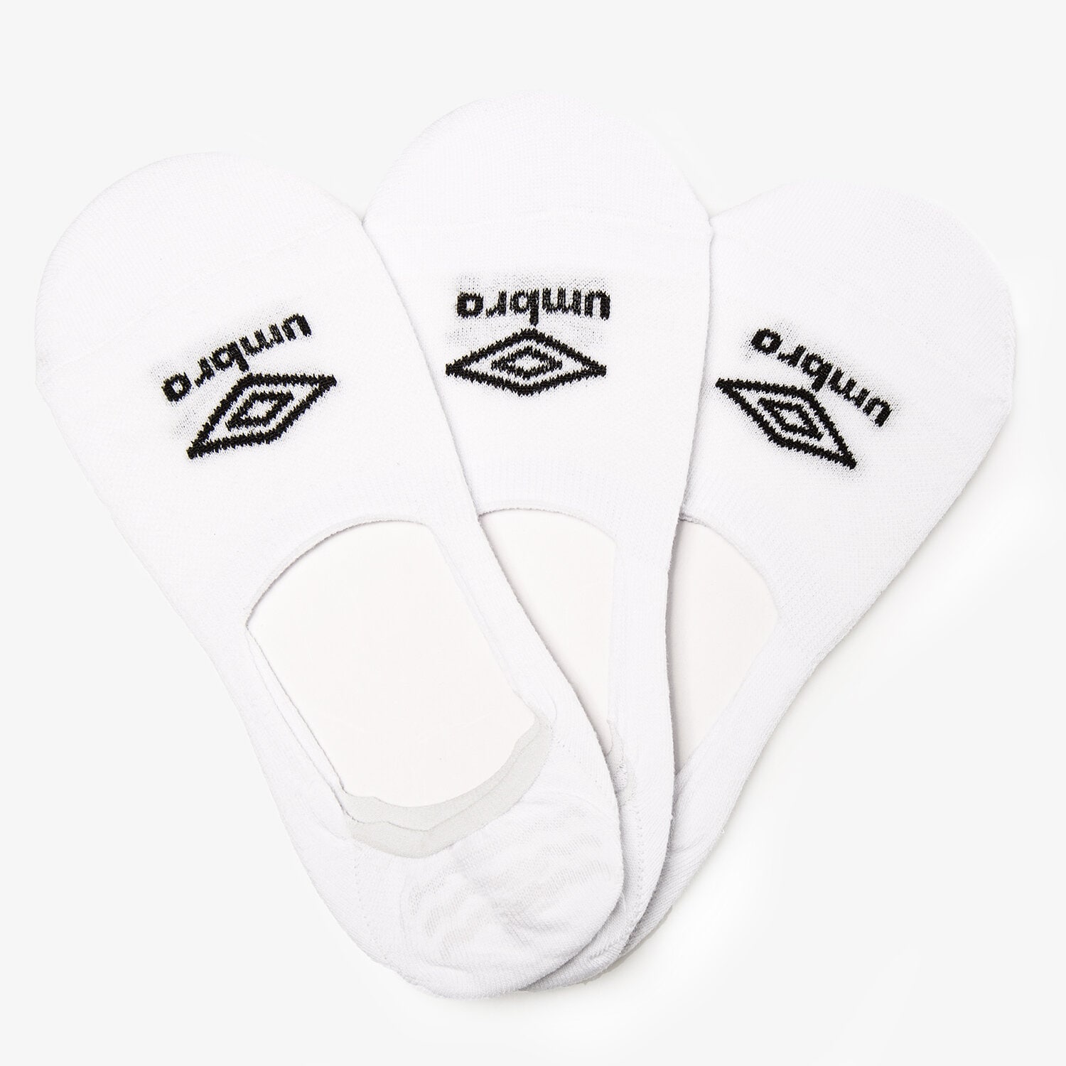 dámské ponožky UMBRO NÍZKÉ PONOŽKY  FOOTIE 3PACK UM24200W BÍLÁ